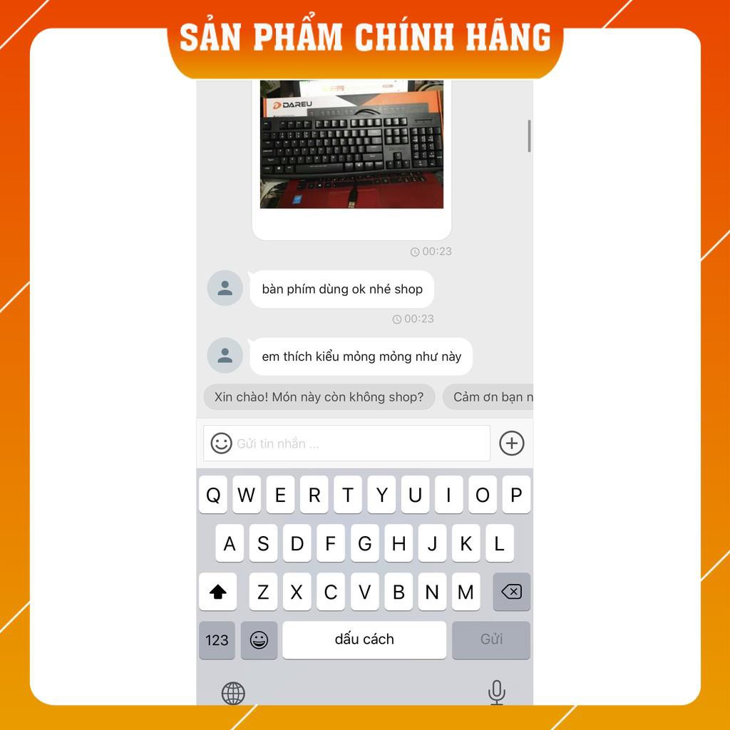 Bàn phím Dareu LK135 - Màu đen - Chống nước tuyệt đối - Chính hãng BH 24 tháng
