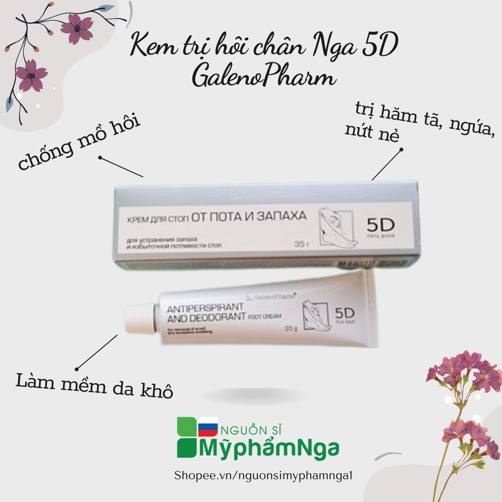 Kem trị hôi chân Nga 5D GalenoPharm