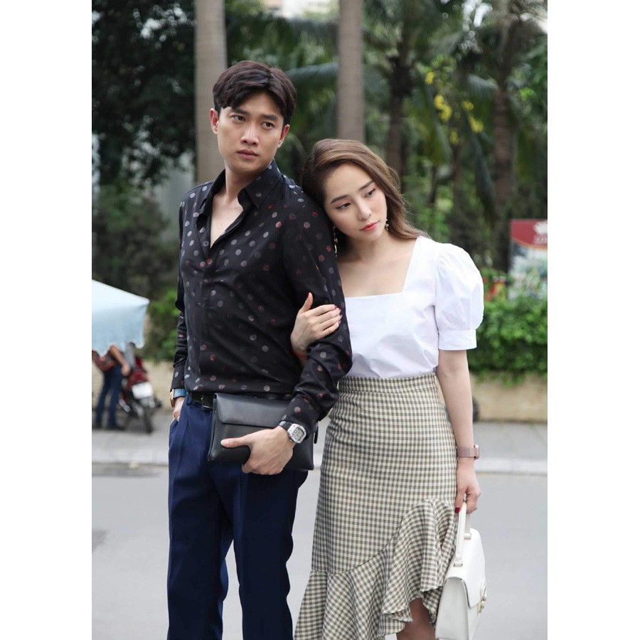Hàng sẵn - Chân váy đuôi cá ngắn sọc caro cạp khóa có ảnh thật | BigBuy360 - bigbuy360.vn