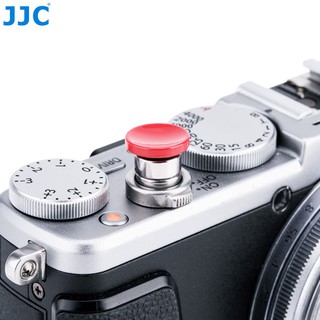 NÚT DÁN SHUTTER BUTTON KIM LOẠI JJC CÓ REN (SILVER)