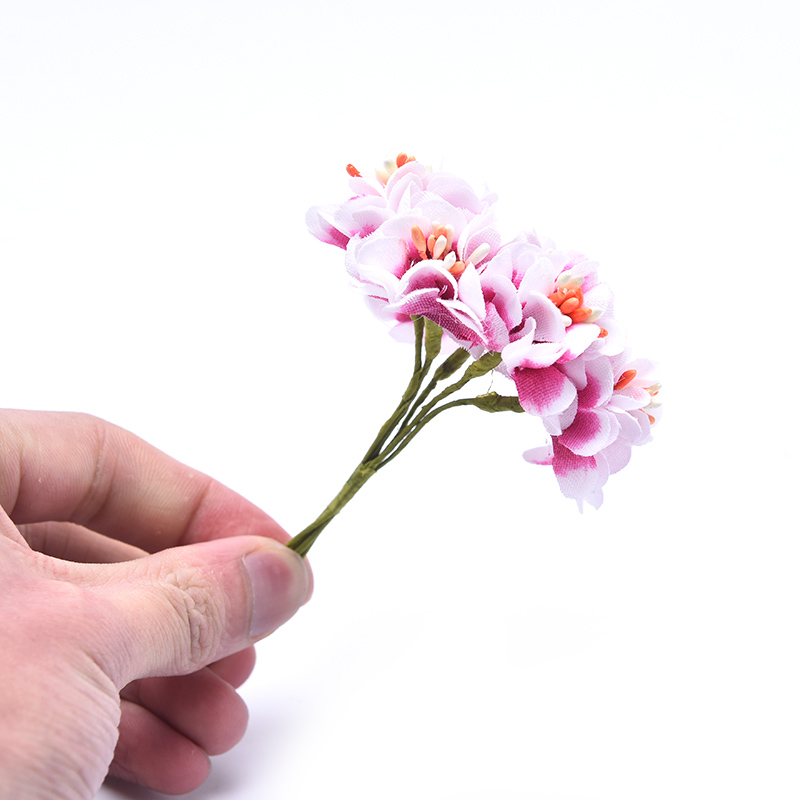 6 Bông Hoa Cúc Nhân Tạo Mini 3.5cm Trang Trí Tiệc Cưới