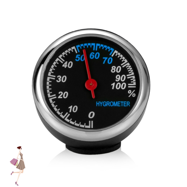 Đồng hồ mini đo nhiệt độ độ ẩm cho xe ô tô