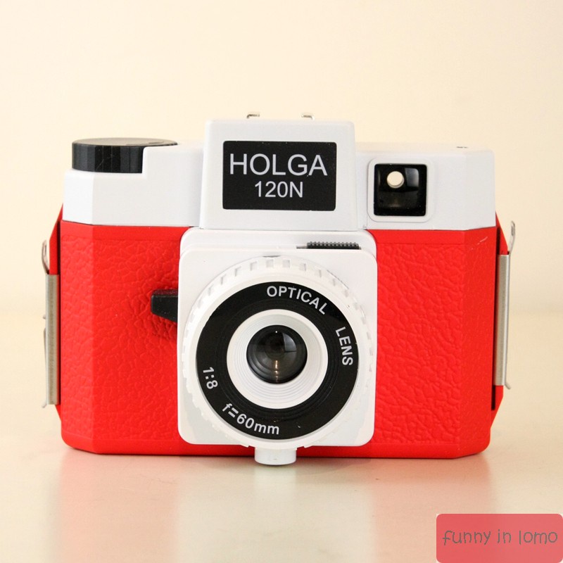 Holga 120n retro fool film camera phiên bản màu đen ống kính nhựa 120 đến 135 phim