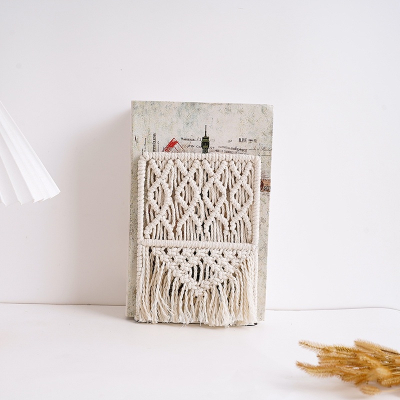Kệ Sách Cuối Cuốn Sách Bằng Dây Thừng Cotton Siêu Cotton Chống Trượt Trang Trí Thủ Công Cuối Cùng Sách Và Trang Trí Thanh Lịch E