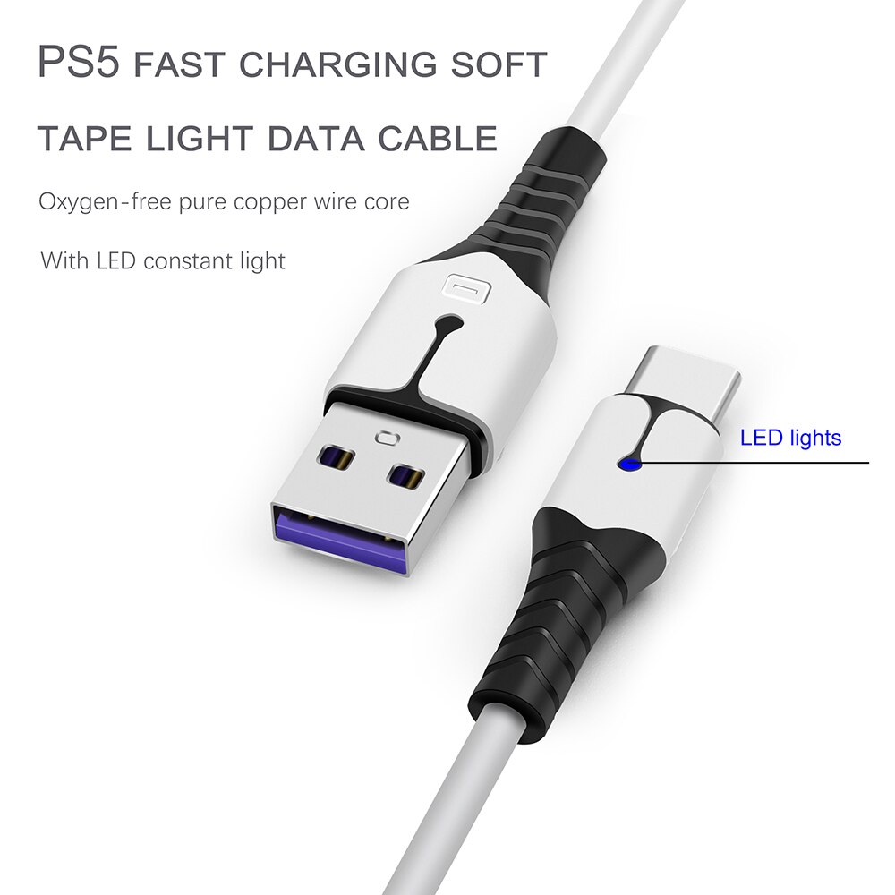 Dây Cáp Sạc Nhanh 2m 3A Cho sony PS5