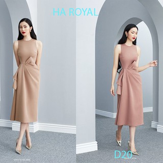 Rập giấy (bản vẽ) đầm chữ A nơ eo - D20