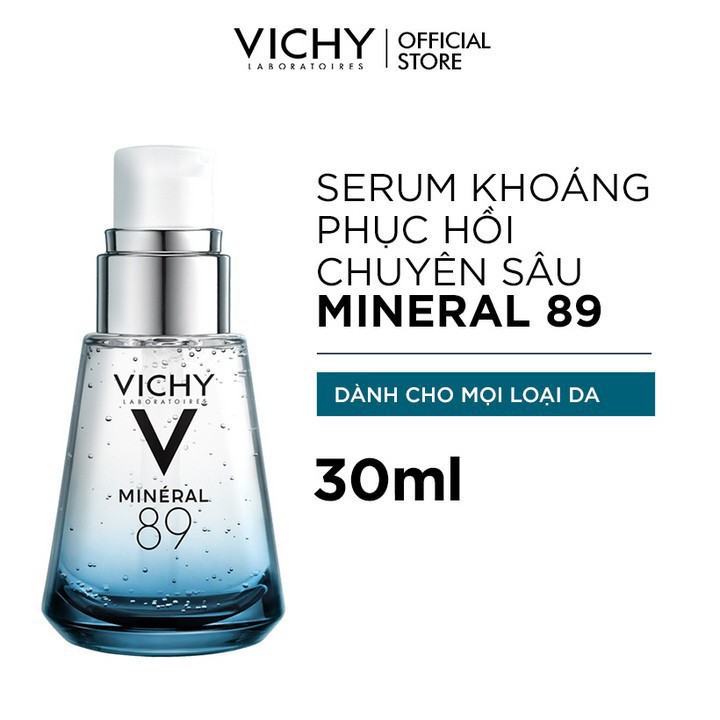 Dưỡng chất giàu khoáng chất Mineral 89 giúp da sáng mịn và căng mượt Vichy Mineral 89 30ml ZKM