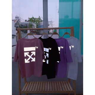 Áo thun Stee OFF WHITE Phản quang Unisex