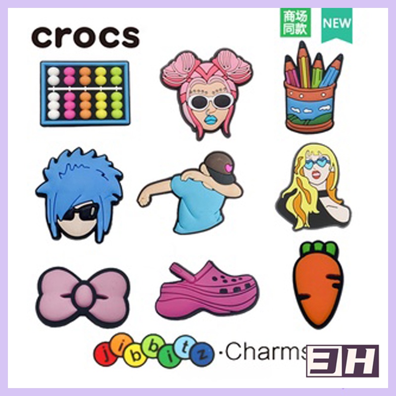 CROCS bộ Đồ Chơi Cô Gái / Thỏ jibbitz / Chất Lượng Cao / Chính Hãng / Jjibbitz