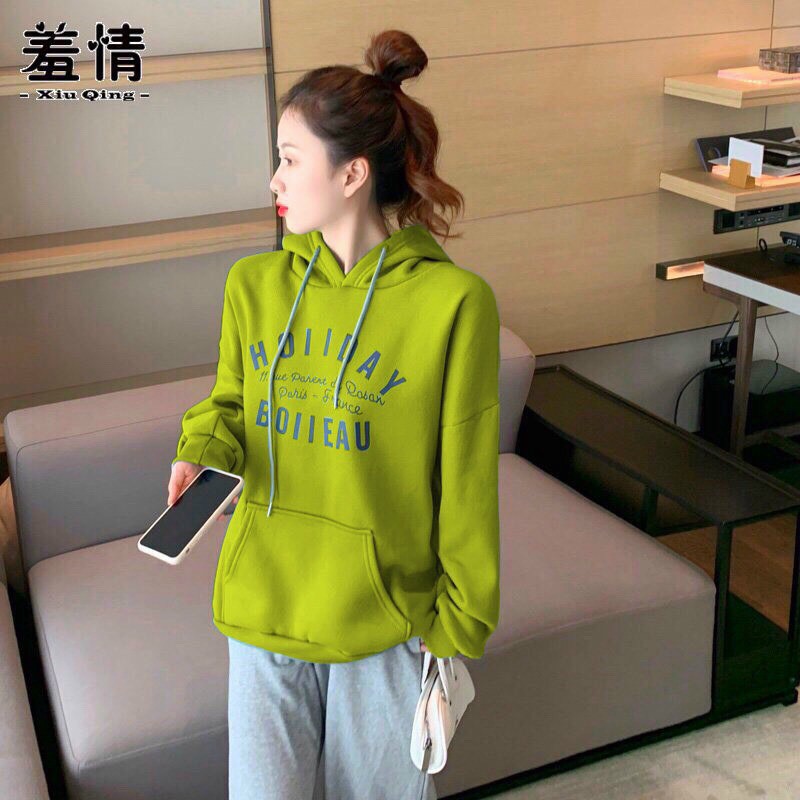 Áo hoodie nữ, áo hoodie nam, họa tiết chữ HOLIDAY , áo hoodí siêu hot, thời trang thu đông | BigBuy360 - bigbuy360.vn