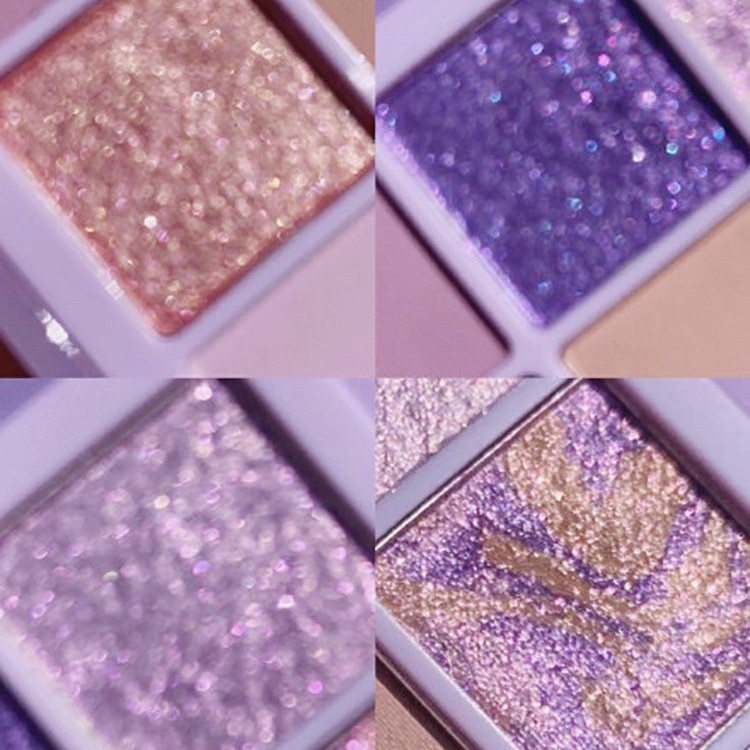 Bảng phấn mắt 9 màu xinh xắn tông màu tím phong cách pastel thời trang hàng nội địa Trung