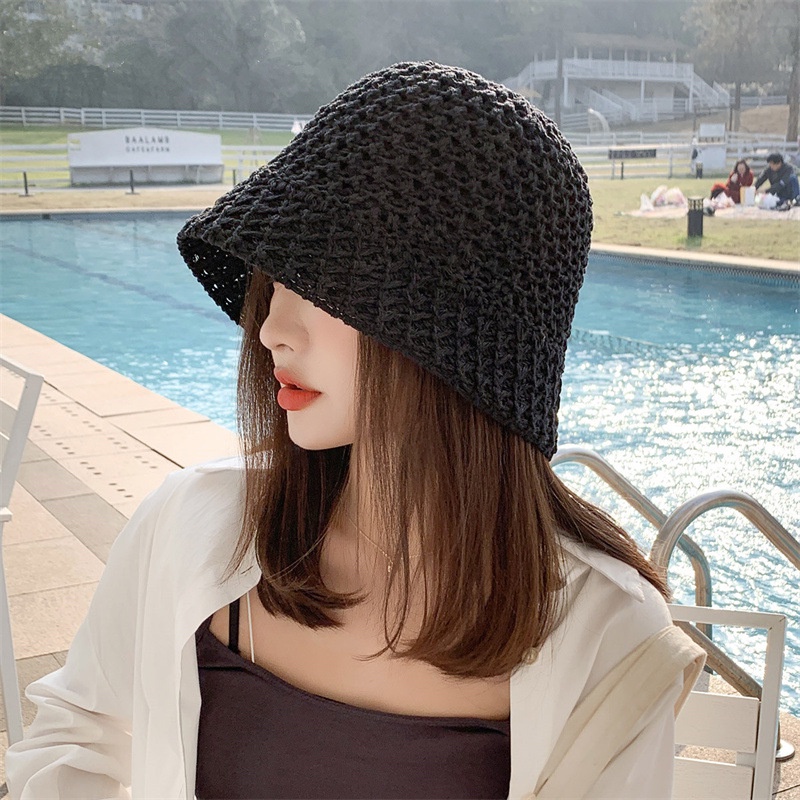 Nón Tai Bèo Chống Nắng Mùa Hè Thoáng Khí Thời Trang Phong Cách Đường Phố Hàn Quốc Cho Nữ