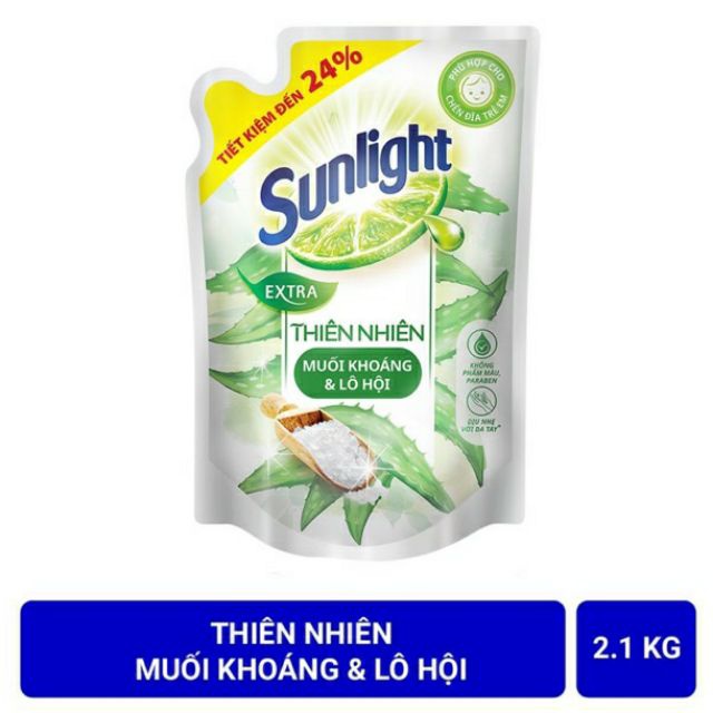 Nước rửa chén Sunlight bịch 2.1kg