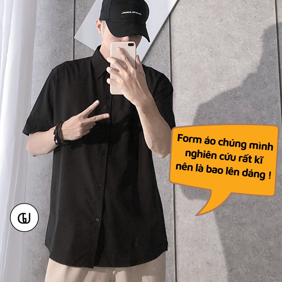 Áo Sơ Mi Nam Nữ Form Dáng Rộng, Vải Kate Mềm Mịn Thích Hợp Cho Đi Học, Đi Làm, Đi Chơi GUF | BigBuy360 - bigbuy360.vn