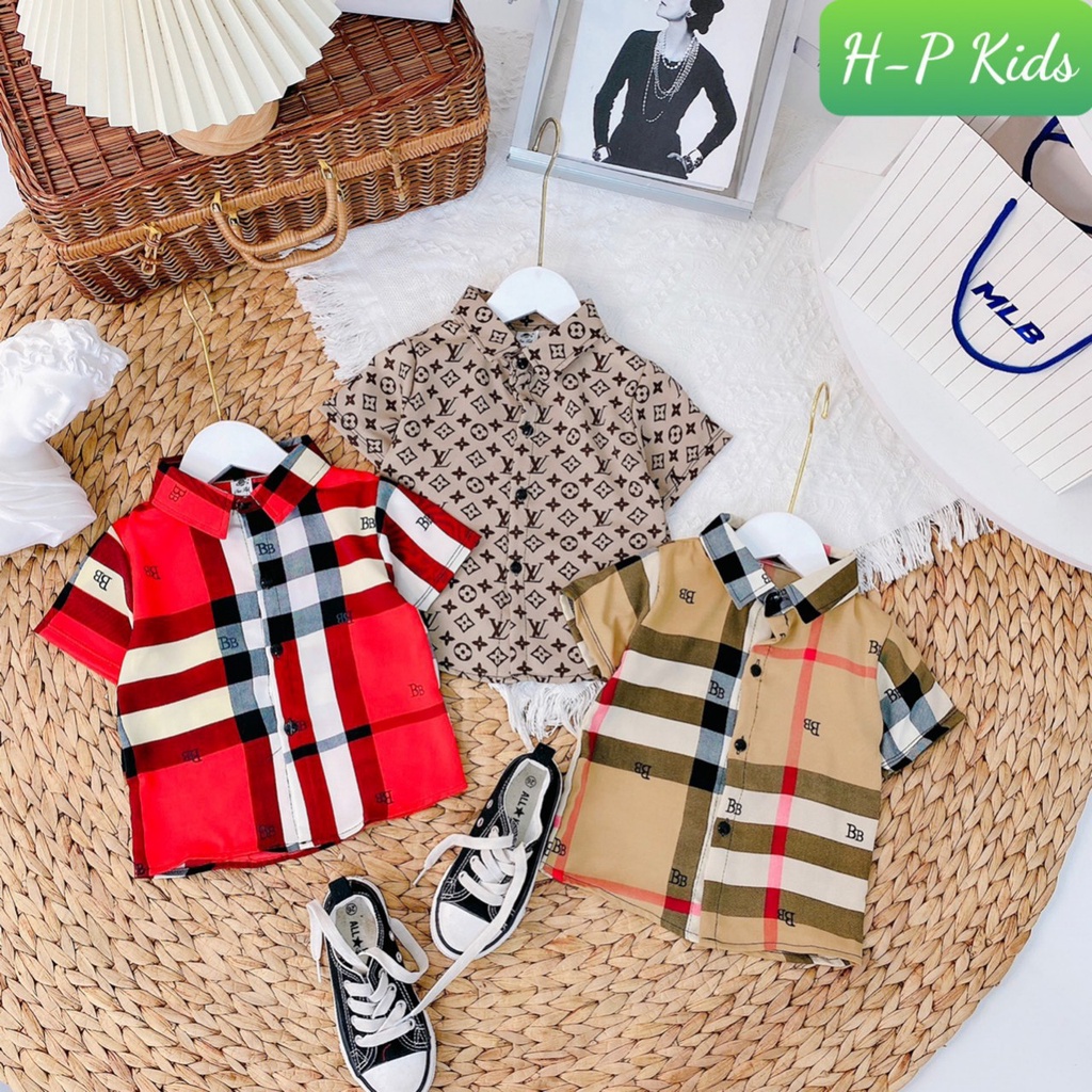 áO sơ mi lụa siêu sang chảnh cho bé trai S5M9