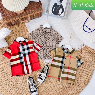 Áo sơ mi lụa siêu sang chảnh cho bé trai s5m9