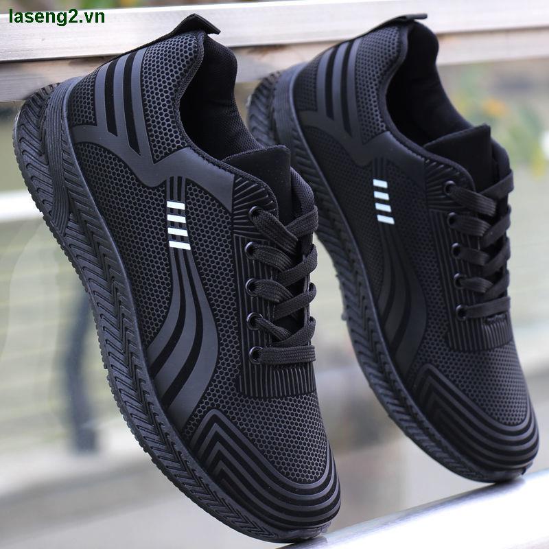 Giày thể thao da đế mềm chống nước khử mùi thời trang thu đông dành cho nam