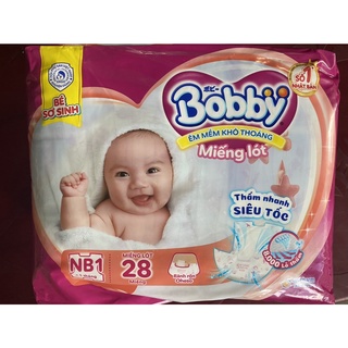 Miếng lót  trẻ sơ sinh Bobby Newborn 1-  28 miếng