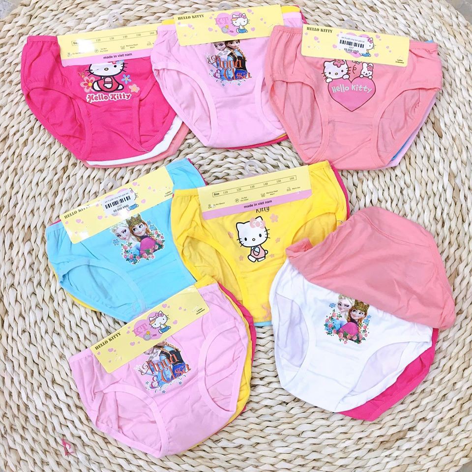 SET QUẦN CHIP BÉ GÁI COTTON  hình cực xinh nha, set 3c phối màu chất cotton mềm