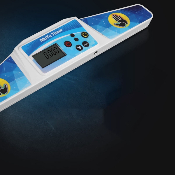 Đồng hồ đếm giờ hình lập phương tiện màu trắng