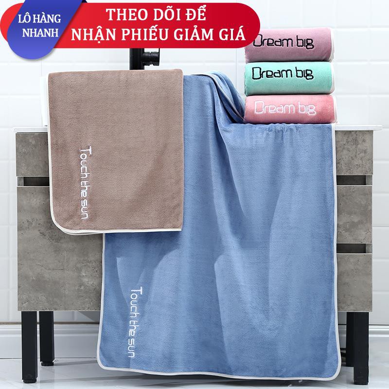 ✗♀☬Nhà máy bán buôn thanh niên gửi khăn tắm sợi nhỏ 70 * 140 viền dày khăn tắm dành cho người lớn tùy chỉnh bộ quà tặng