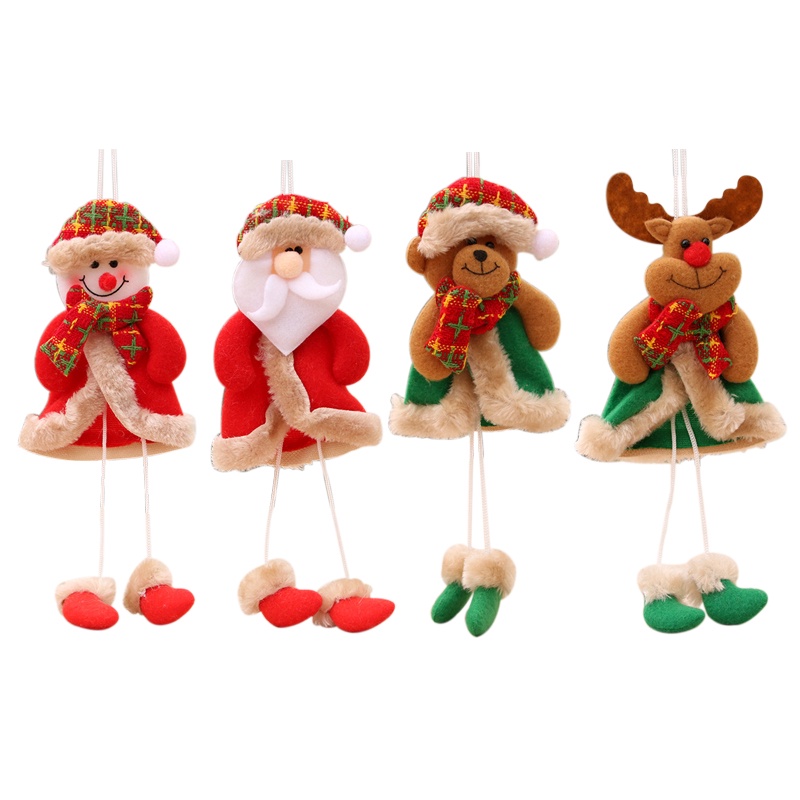 Búp bê trang trí giáng sinh năm mới hình ông già noel/người tuyết/tuần lộc
