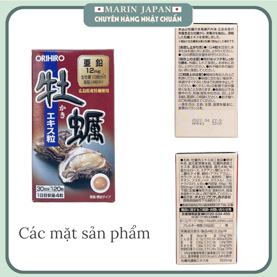 Tinh chất Hàu Tươi ORIHIRO Nhật - Tăng cường sinh lý nam giới
