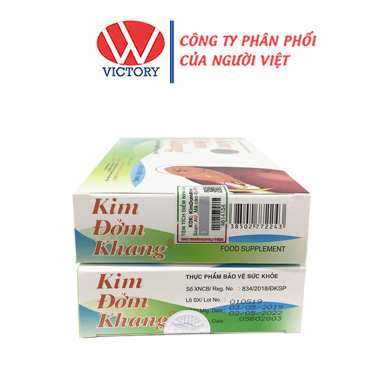 [Mua 6 Tặng 1] Kim Đởm Khang (Hộp 30 Viên) - Viên uống hỗ trợ giảm sỏi mật, viêm đường mật - Victory Pharmacy