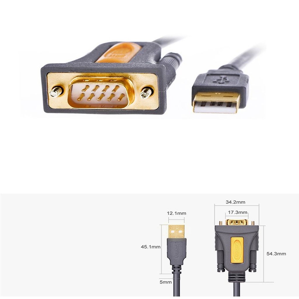 Cáp USB to Com Chính Hãng Ugreen CR104 Cao cấp