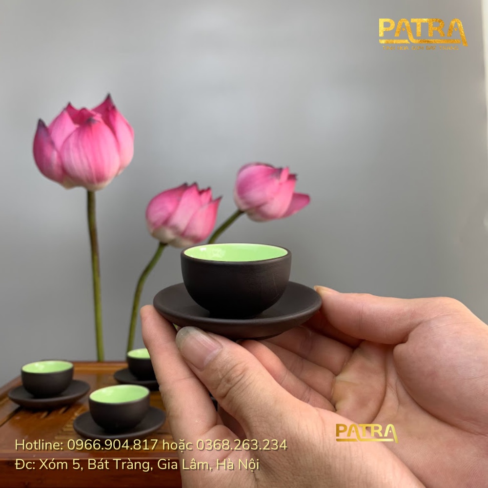 Bộ ấm chén uống trà cao cấp , bộ ấm trà Bát Tràng - trường sa đoạn khúc 3 mẫu