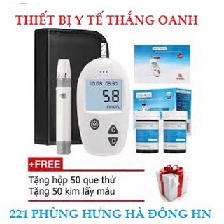 Máy đo đường huyết safeaccu tặng 50 kim kèm 50 que thử