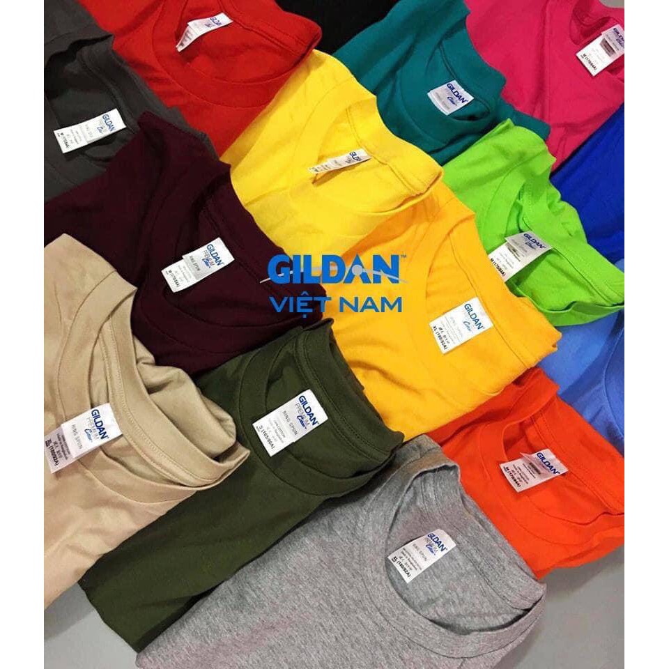 Áo thun 100% cotton hàng hãng. Gildan premium Basic Tee oversize form rộng,full size đến 130kg, kèm ảnh thật.