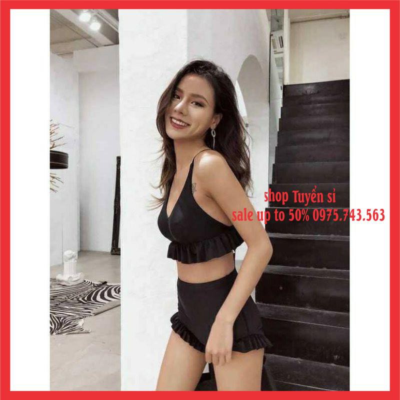 Bộ Đồ Bơi Đi Biển Bánh Bèo Tiểu Thư VINTAGE♥️ Bikini Hai Mảnh HÀNG LUÔN CÓ SẴN TẠI SHOP | BigBuy360 - bigbuy360.vn