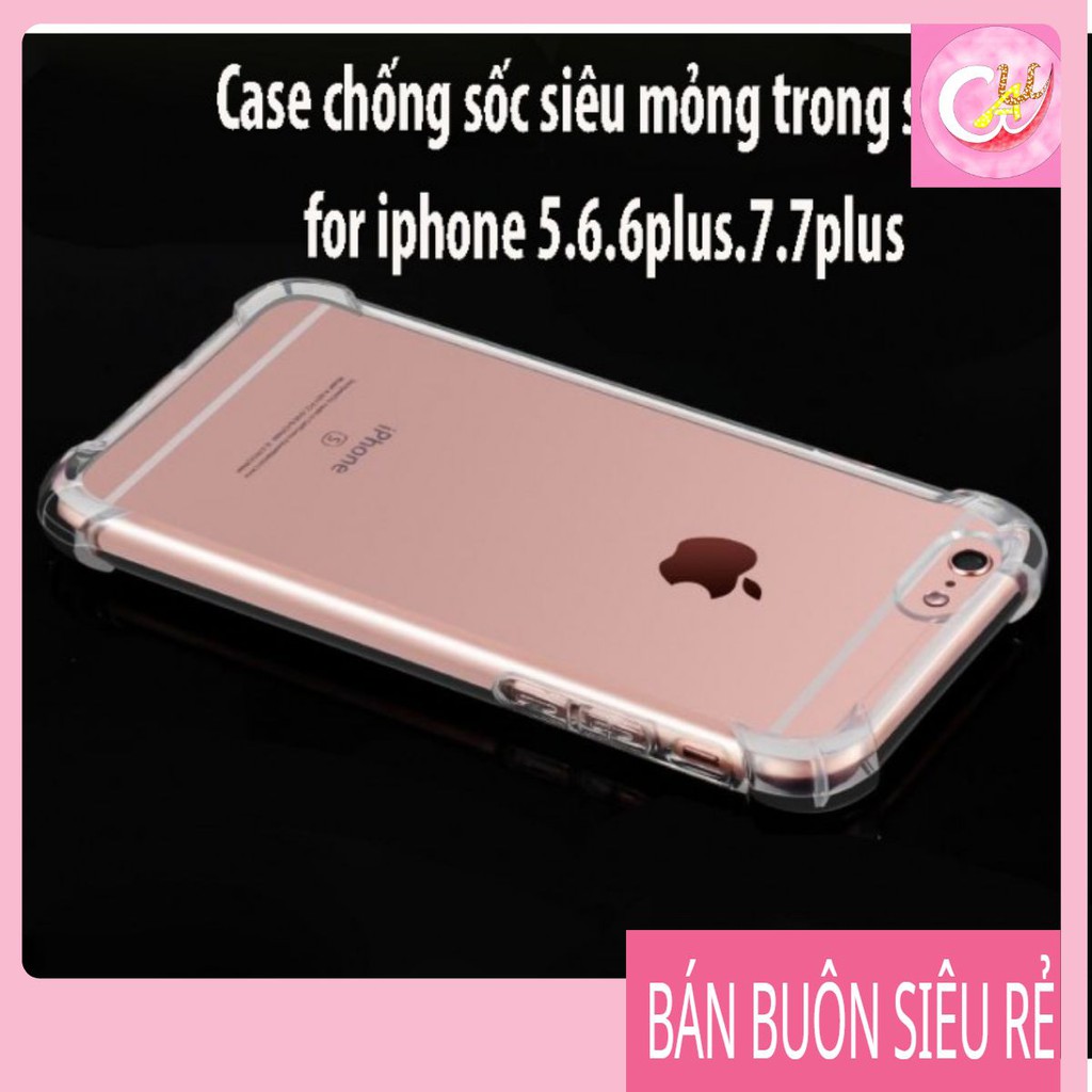 Ốp lưng iphone dẻo trong suốt chống sốc chống bẩn nguồn hàng buôn sỉ GAU