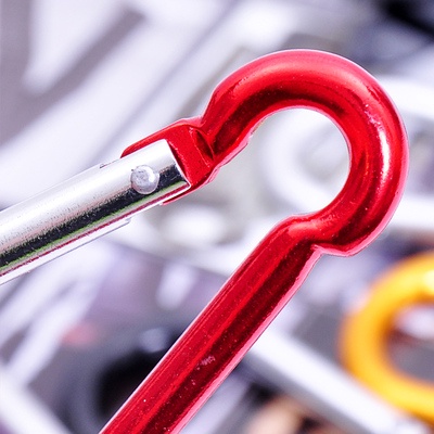 Móc Khóa Carabiner Kiêm Móc Chìa Khóa Bằng Nhôm Dùng Cắm Trại Ngoài Trời