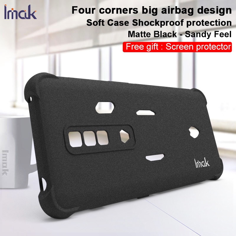 Ốp Điện Thoại Silicone TPU Mềm Dạng Nhám Chống Sốc Cho Imak ZTE Nubia Red Magic 7 Magic7