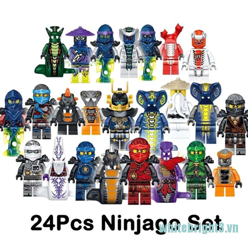 Set 24 Mô Hình Đồ Chơi Nhân Vật Hoạt Hình Ninjago