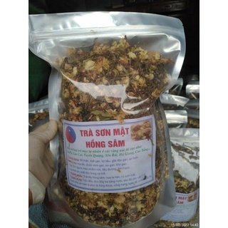 Trà sơn mật hồng sâm - Túi zip 500gr❤nhiều hoa nhài, cỏ ngọt