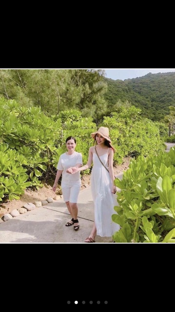 Maxi Hai Dây Cổ Tim Voan Lụa ( Kèm video hình ảnh thật) | BigBuy360 - bigbuy360.vn