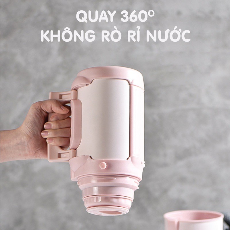 Bình ủ giữ nhiệt Doux siêu sang xịn mịn - Bảo hành chính hãng
