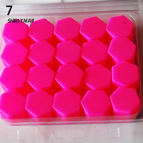 Set 20 Nắp Silicone Đậy Ốc Vít Bánh Xe Ô Tô 19mm