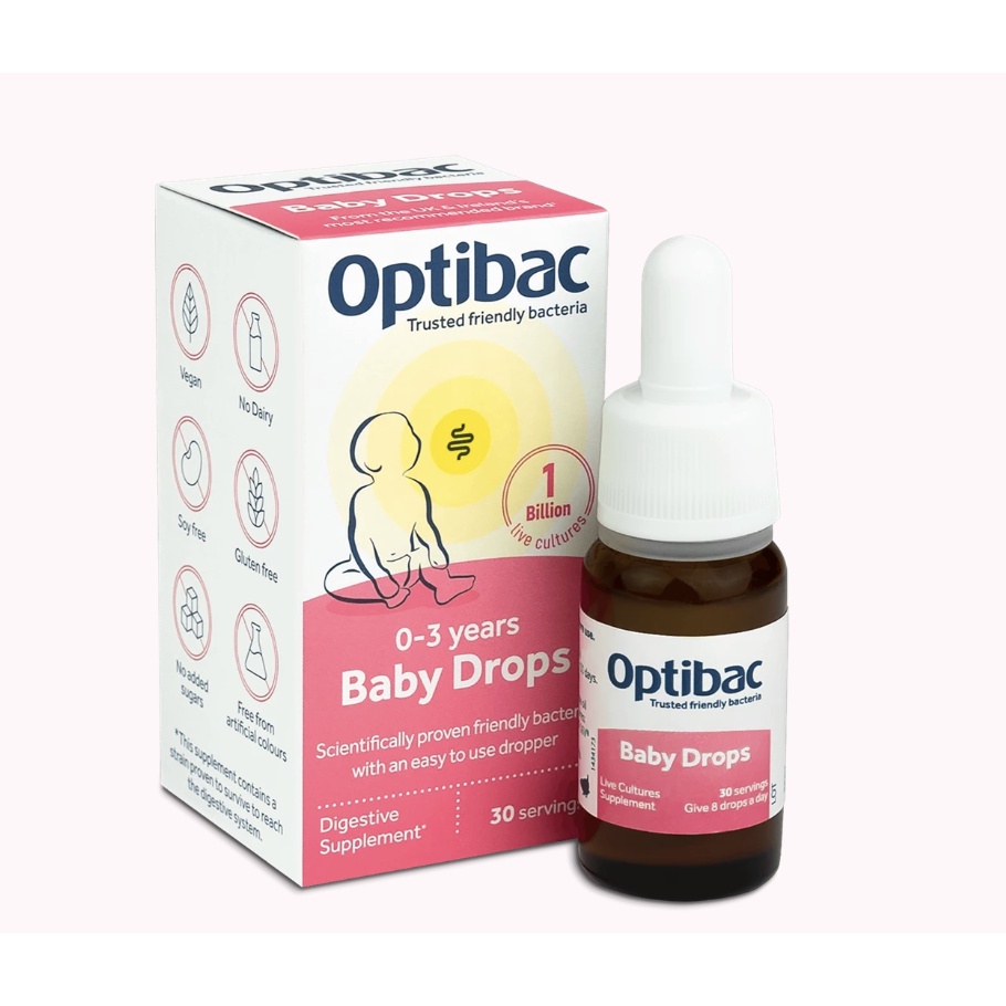 Men vi sinh Optibac hồng Probiotics For Baby &amp; Children Anh cho bé