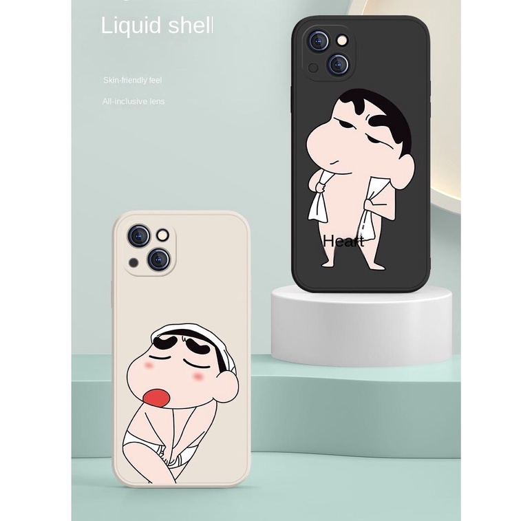Ốp Điện Thoại Chống Sốc In Hình Shin-Chan Hoạt Hình Cho Iphone 13 Pro 11 Pro Max Xr 6s 7 8 Plus 12 Mini 14 Pro Xs Max