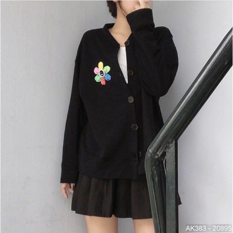 Áo Khoác Cardigan Nam Nữ Nỉ Bông  Dày Dặn Form Rộng Unisex Áo Khoác Thun Nỉ Ngoại Chống Nắng HOA 7 MÀU - AK3383 | BigBuy360 - bigbuy360.vn