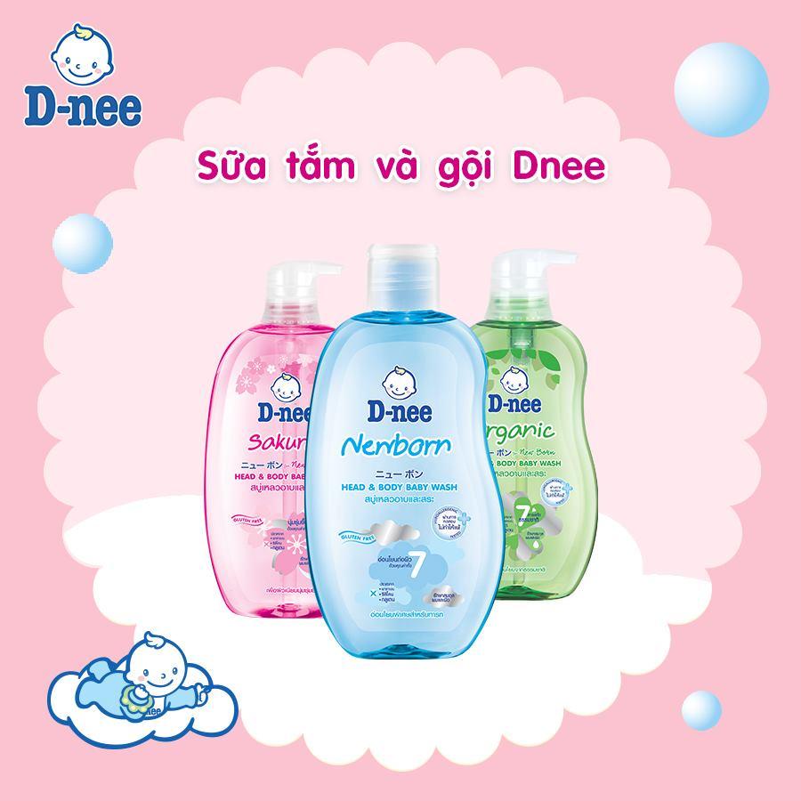 Sữa Tắm Gội DNEE Sơ Sinh Dành Cho Bé từ 0-3 tuổi,  Không Gây Kích Ứng, An Toàn Cho Da Bé