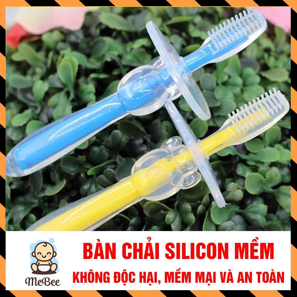 Bàn chải đánh răng silicon siêu mềm cho bé trên 1 tuổi