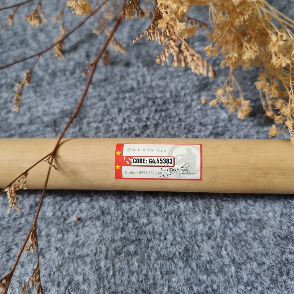 Sáo trúc dòng VS2 Tone Son Trầm  Nứa Bắc - Sáo Trúc Bùi Gia chính hãng