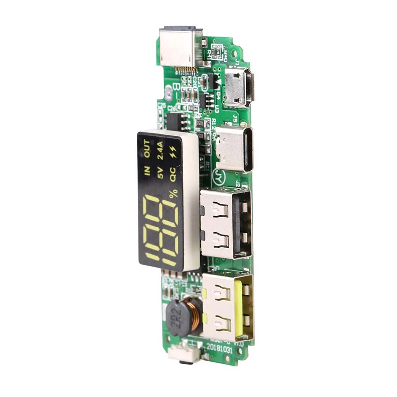 Module mạch Sạc dự phòng 2.4A có LCD hiển thị H961 - DIY Sạc dự phòng - Mạch không giới hạn số lượng pin dung lượng