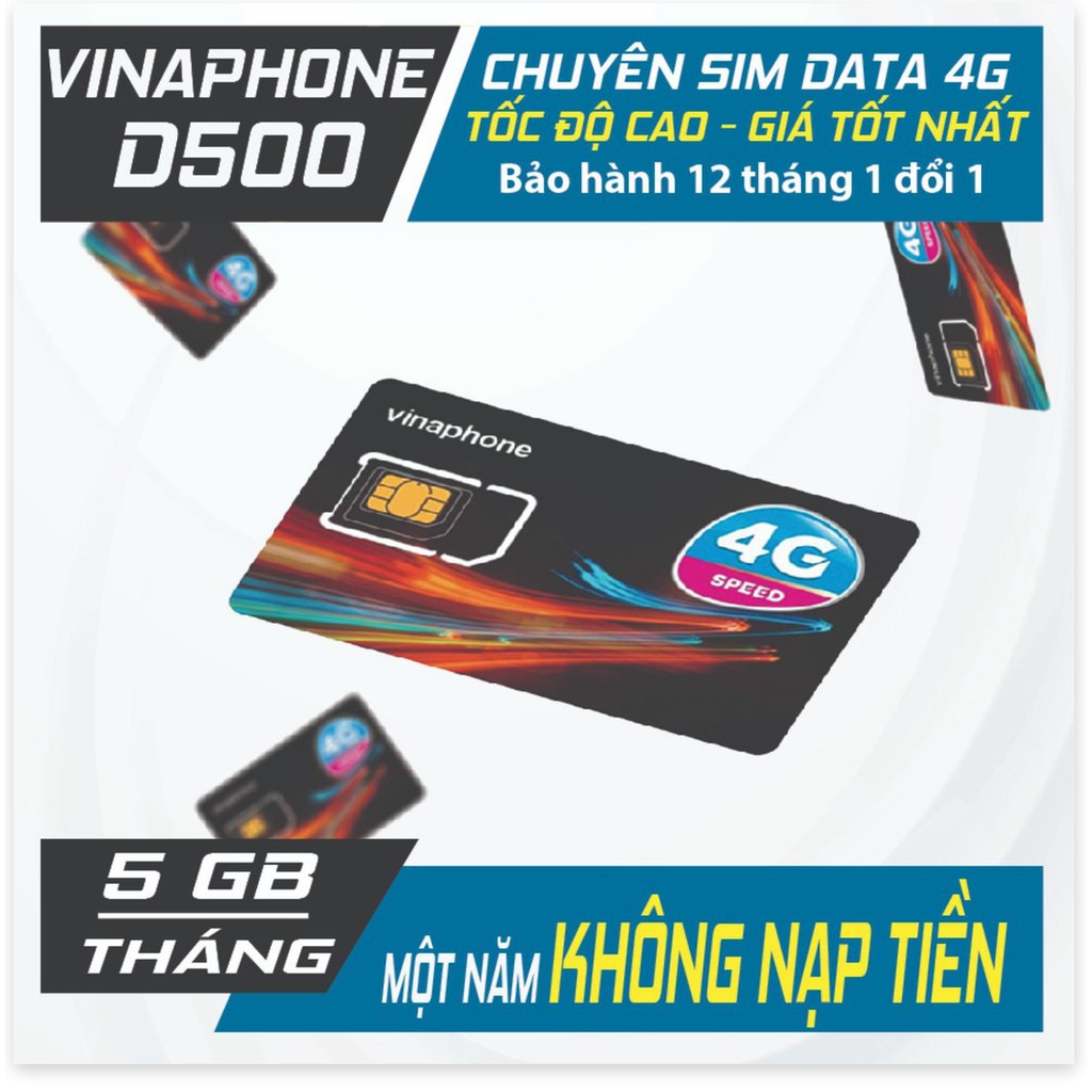 [miễn phí 12tháng] sim 4g viettel D500 D900 và mobi mdt250a vina d500 xài nguyên 1 năm không tốn phí gia hạn