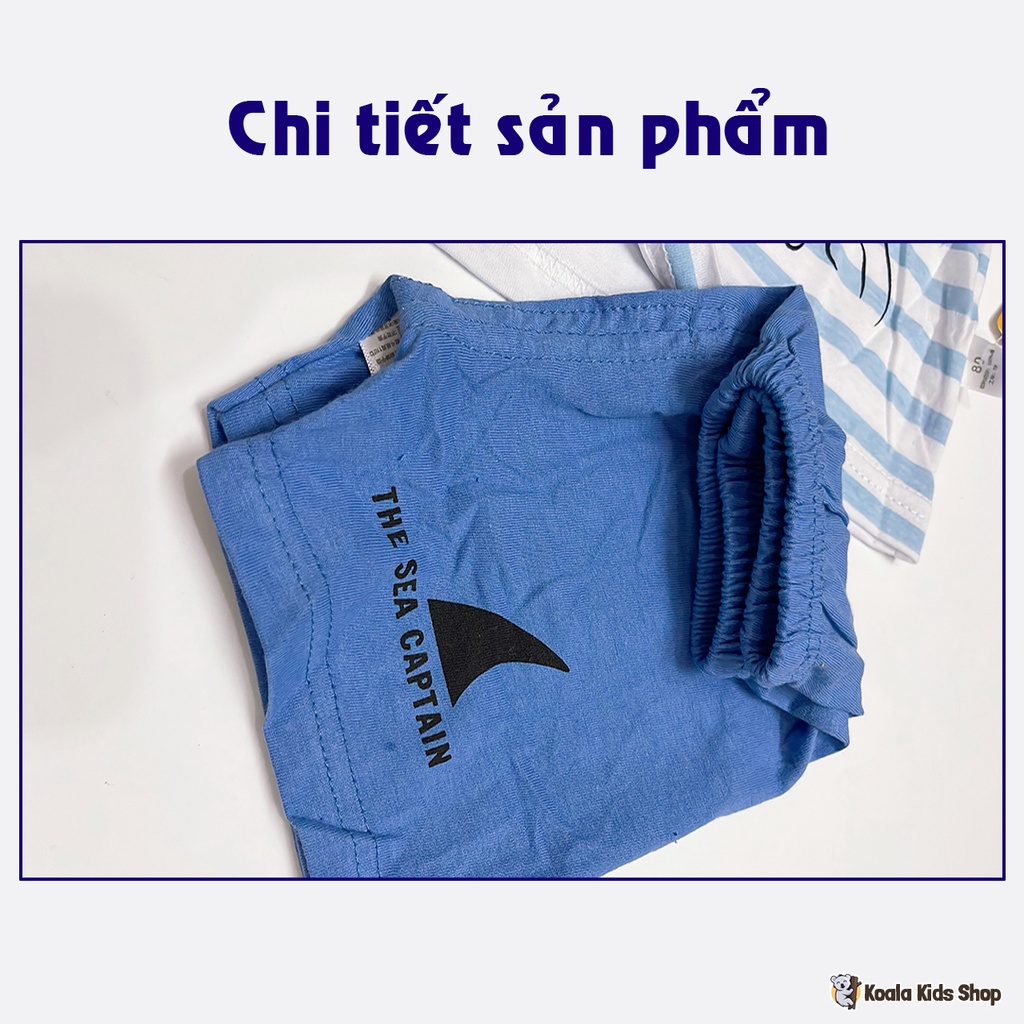Quần áo cộc tay bé trai co giãn thoáng mát Đồ bộ áo phông trẻ em mùa hè từ 2-8 tuổi